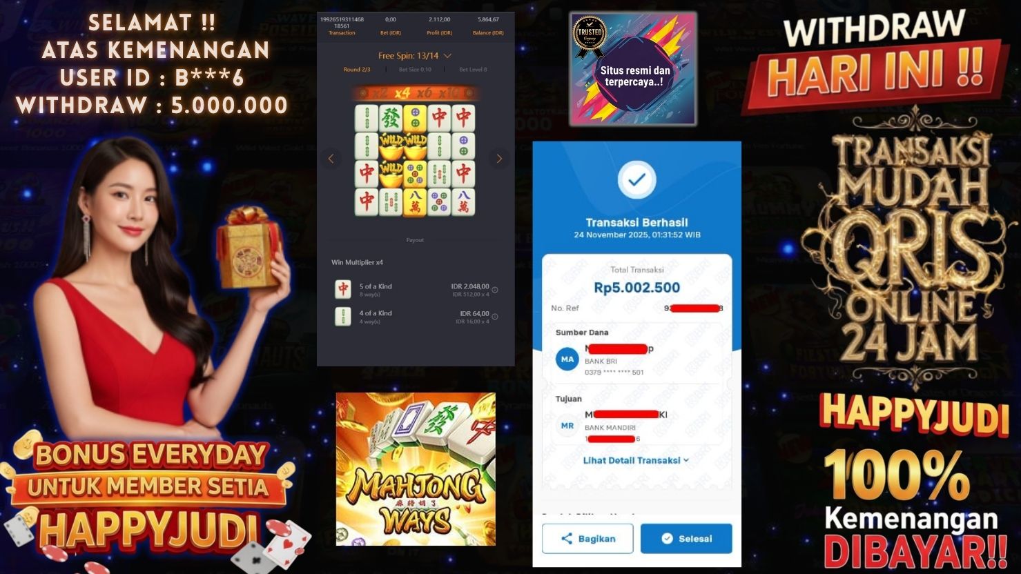 HAPPYJUDI JACKPOT SLOT MAHJONG WAYS